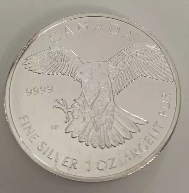 Münze Silber 1 oz Kanada 2014 Birds of Prey Eilzabeth II 5 Dollars