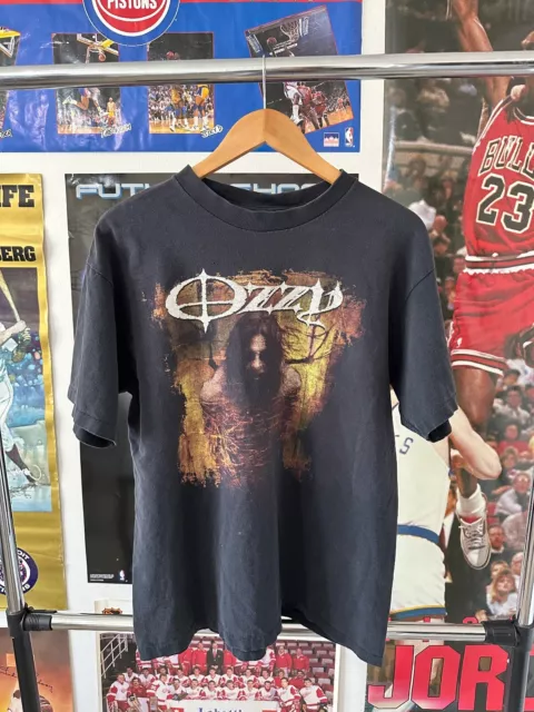 Vintage 2000s Ozzy Osbourne The Ozzfest Rare Faded Black Band T-Shirt Size Large