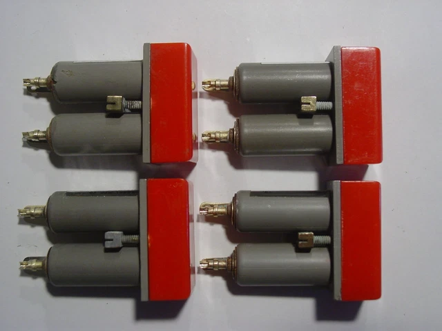 Korry Type 204 (BPRL) 28v Red Panel Indicator Lights, Lot of 4, - TESTED