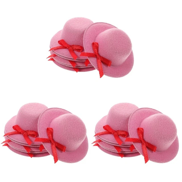 18 Pcs Mini Chapeaux De Fête Mini Chapeau Haut De Forme Mini-décor Cheveu
