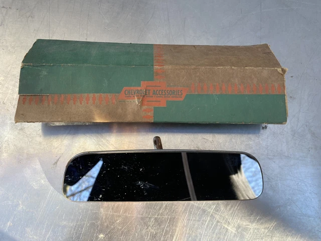 Vtg 1950s 1960s Chevy Rear View Mirror Box Gm Chevrolet Buick Pontiac Hot Rod