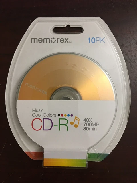 Memorex CD-R Multicolor 40X 700MB 80 Min., 10 Pack