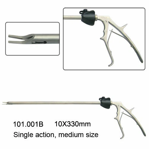 Original Clip Applier Single Action 10X330mm Laparoscopy Autoclavable Surgery
