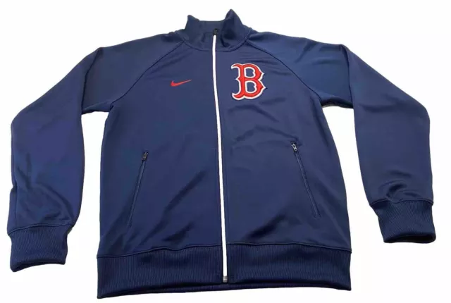 Nike Boston Red Sox Track Jacket Full Zip Small MLB Navy Genuine Merchandise