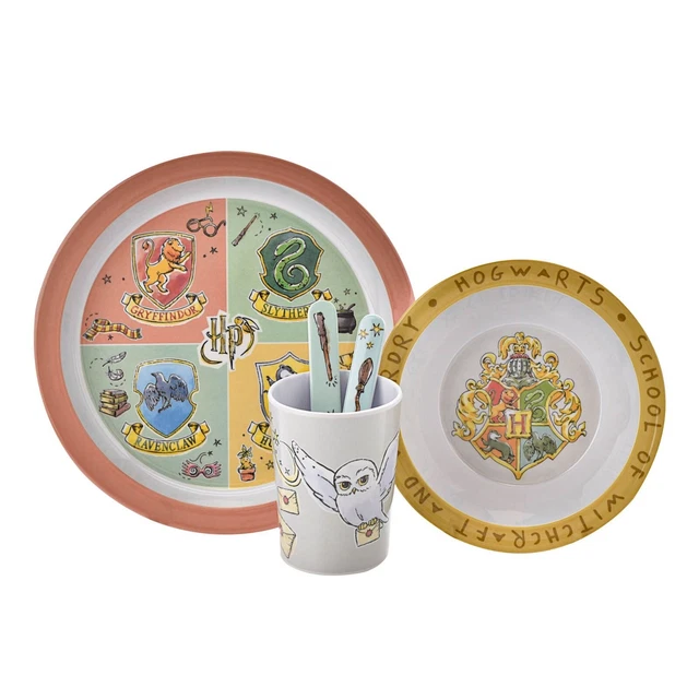 Kinder Harry Potter Hogwarts Charms 5-teiliges Melamin Abendessen Set - verpackt