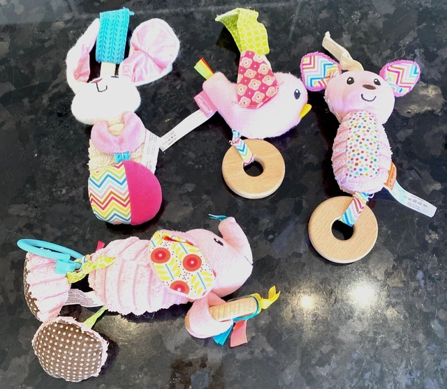 Crinkle Baby Toy   Plush Stroller Car Seat Crib  Elephant Monkey Bird Bunny