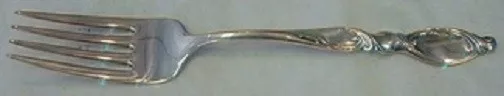 Silver Swirl By Wallace Sterling Silver Salad Fork 6 3/8"