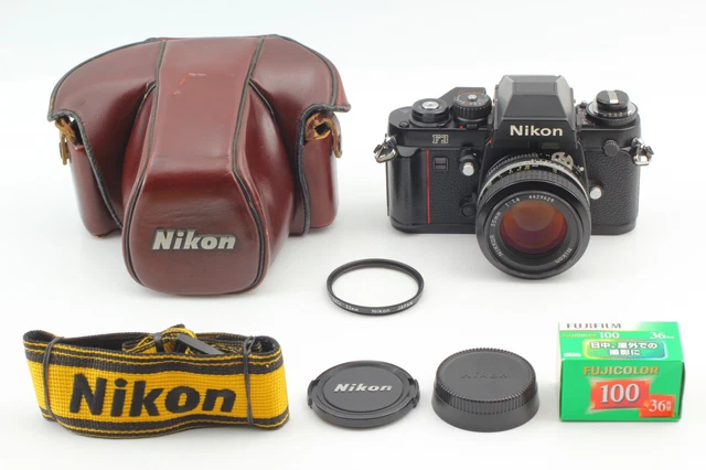 [NEAR MINT ++ in CASE] Nikon F3 Eye Level + Ai 50mm f1.4 w/ MF-14 From JAPAN K78