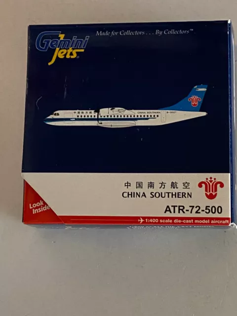 Gemini Jets China Southern Airlines Aerospatiale ATR-72 1:400 B-3027 GJCSN1316