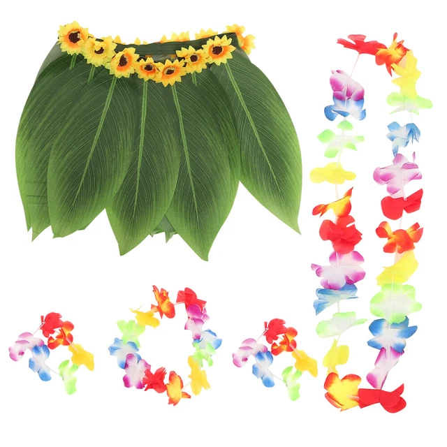 Floral Necklace Leis Hawaiian Clothing Hawaiian Necklace Props