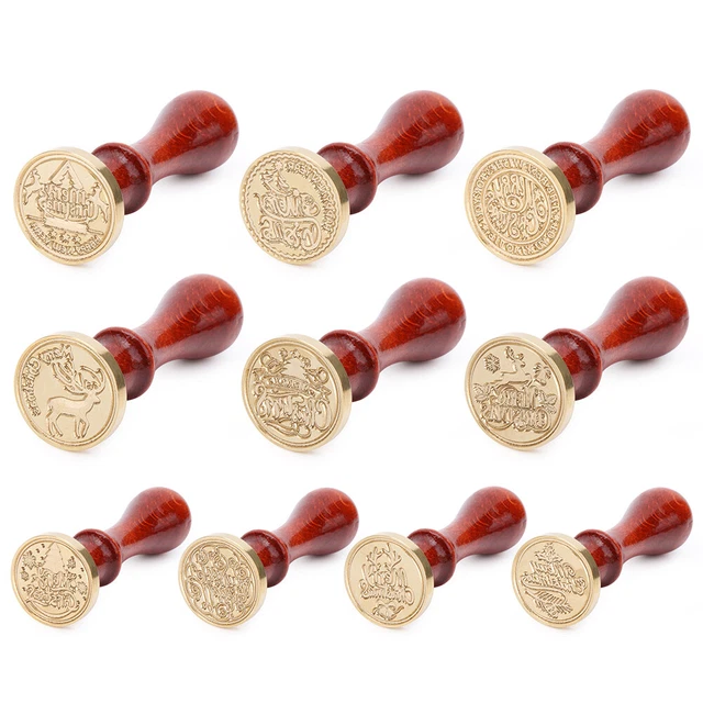 DIY Christmas Scrapbooking Envelope Album Sealing Wax Stamp Vintage Seal Stamp