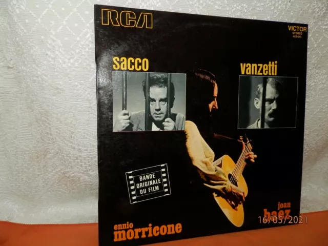 Bande originale du film Sacco e vanzetti ENNIO MORRICONE JOAN BAEZ RCA 443.013