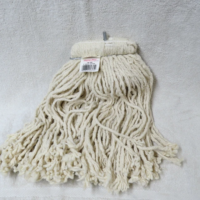 Rubbermaid Dura Pro Cotton String Wet Mop Head, White - F16600 WH00 - NICE!