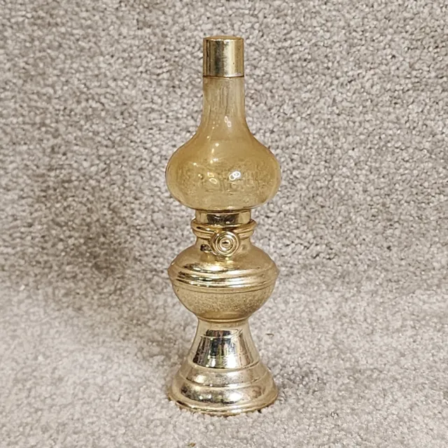 Vintage AVON Oil Library Lamp Perfume Glass Bottle Half Full