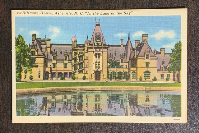 Postcard - Biltmore House, - Asheville, NC " In The Land OF The Sky"