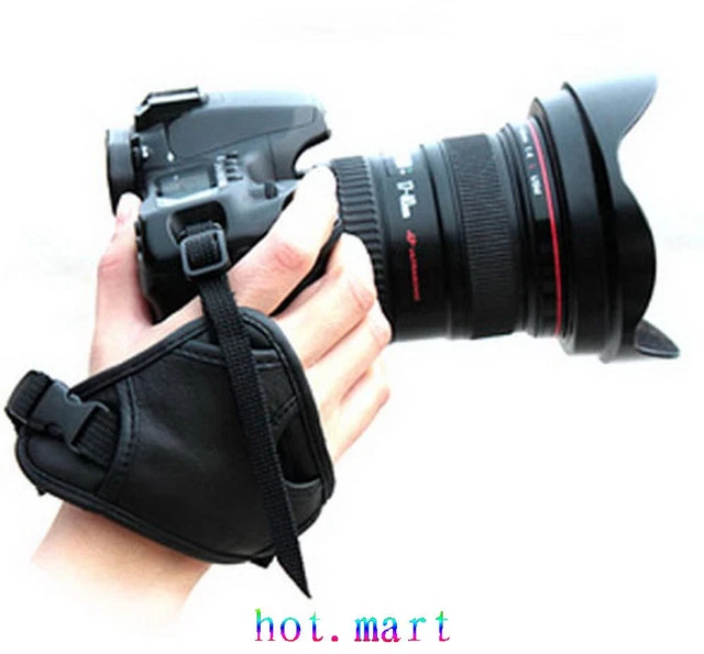 Leather Hand Wrist Grip Strap For Nikon D90 D7100 D3100 D3200 D5200 D5300 D800
