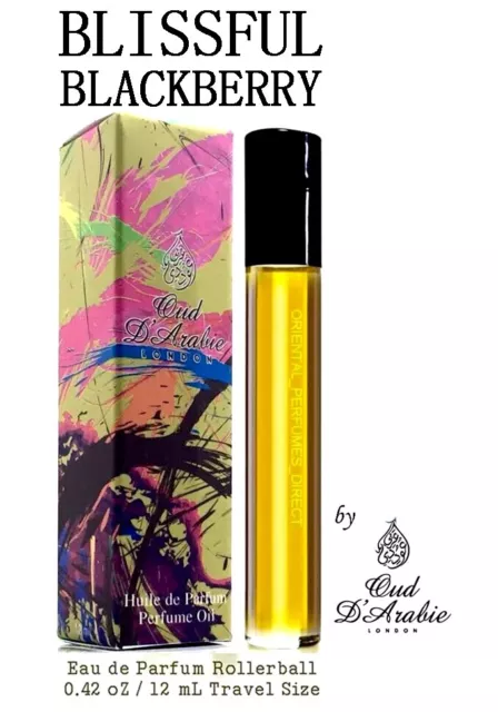 BLISSFUL BLACKBERRY PURE PERFUME OIL 12ML PREMIUM QUALITY New Retail Boxed