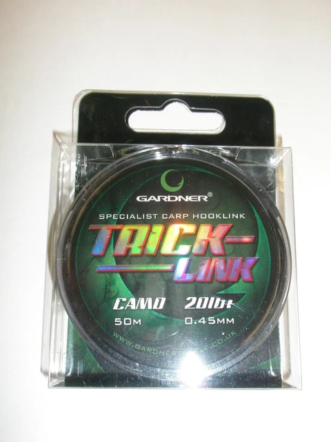 Gardner Trick Link Stiff Link Material 50m  ALL VARIETIES Carp fishing tackle