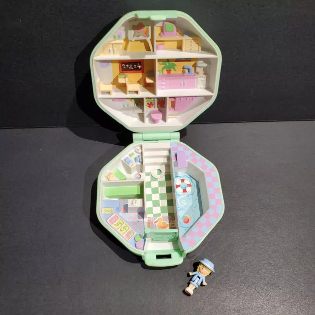 BLUEBIRD TOYS Polly Pocket -  Polly's School | 1990 Vintage - Used Read