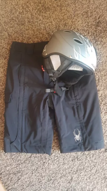 Spyder Snowboard/- Skihose 💕164💕 + Hudora Helm, Neu!