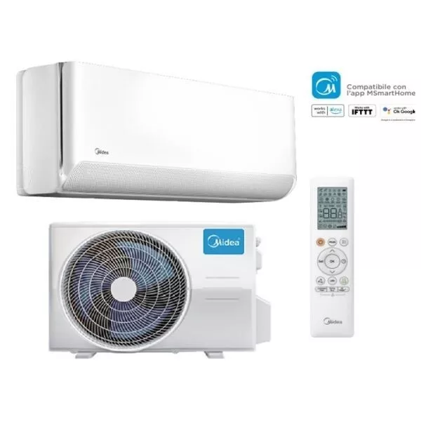 Climatiseur Midea BREEZELESS Et Monosplit 12000 Btu Convertisseur La + Wifi