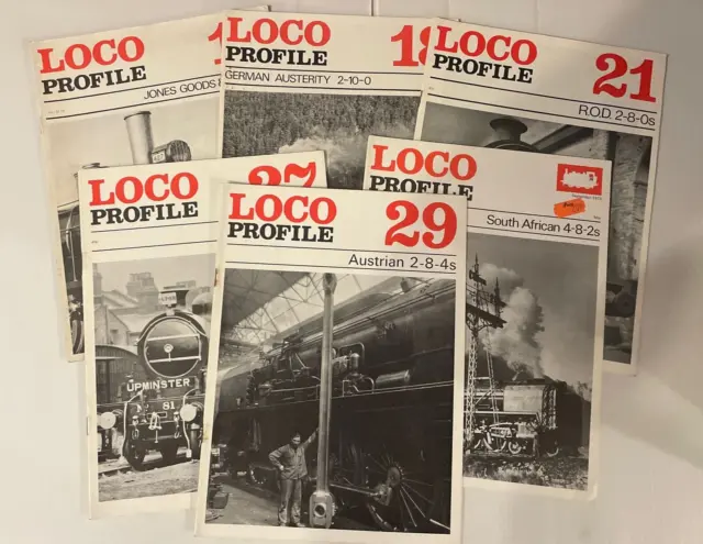 Loco Profile Magazines 6 Issues Job Lot Train Publications Vintage