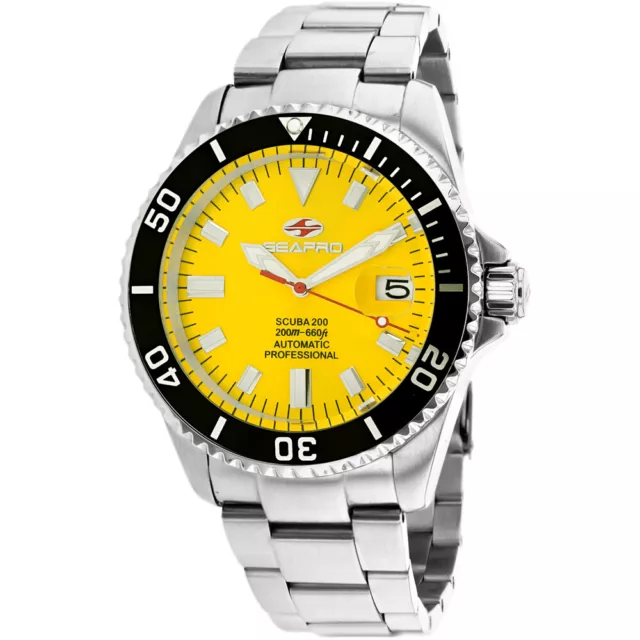 Seapro Men's Scuba 200 Yellow Dial Watch - SP4314