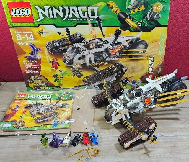 LEGO NINJAGO ULTRA Sonic Raider 9449 100 Complete W/ Manual Mini
