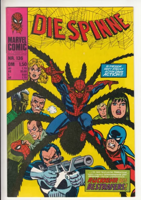 Die SPINNE Nr. 136 (1) sehr guter ZUSTAND Williams ORIGINAL spider-man