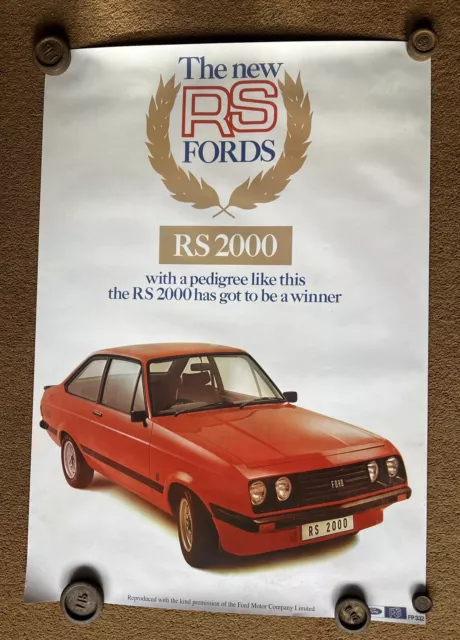 Poster RS 2000 FORD MK 2 Early Avo Sve Grande Rally del Messico 1600 1800 Cosworth