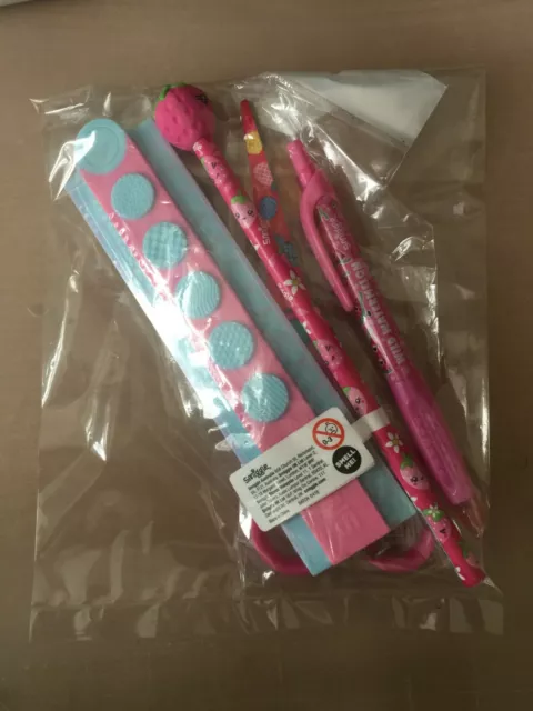 Smiggle Stationery Bundle ~  Scissor Ruler Graphic Pencil Ballpoint Pen