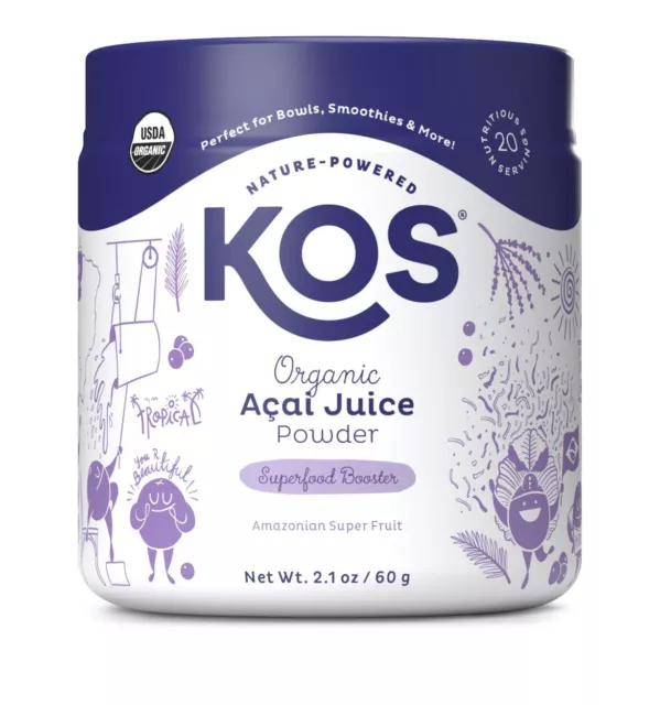 KOS Organic Acai Juice Powder - Vegan Superfood Booster