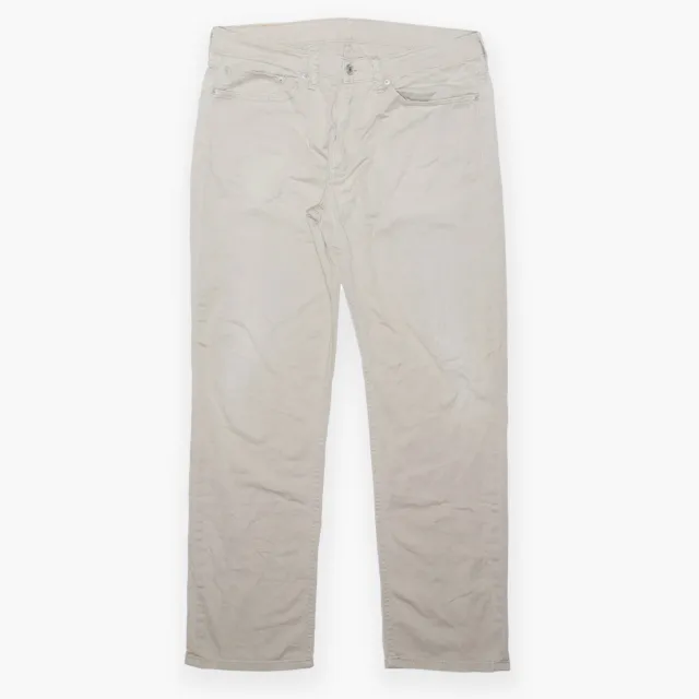 Pantaloni da uomo LEVI'S beige regolari tessuti dritti cotone W34 L32