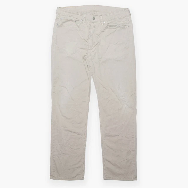 Pantaloni da uomo LEVI'S beige regolari tessuti dritti cotone W34 L32