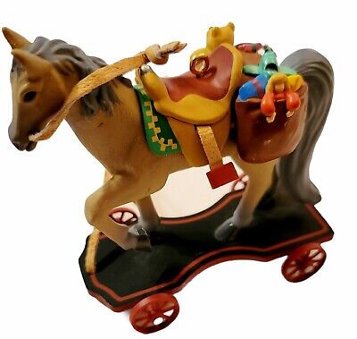 ☀️ Hallmark Ornament A Pony For Christmas 1999 Artist Linda Sickman signed VTG