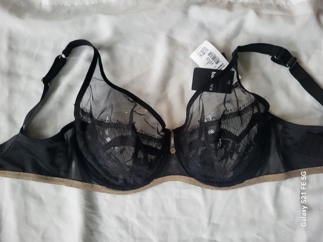Soutien-gorge BARBARA Suzy Dentelle Noir 90C - Neuf Avec étiquettes, Style Balconnet Sans Armature