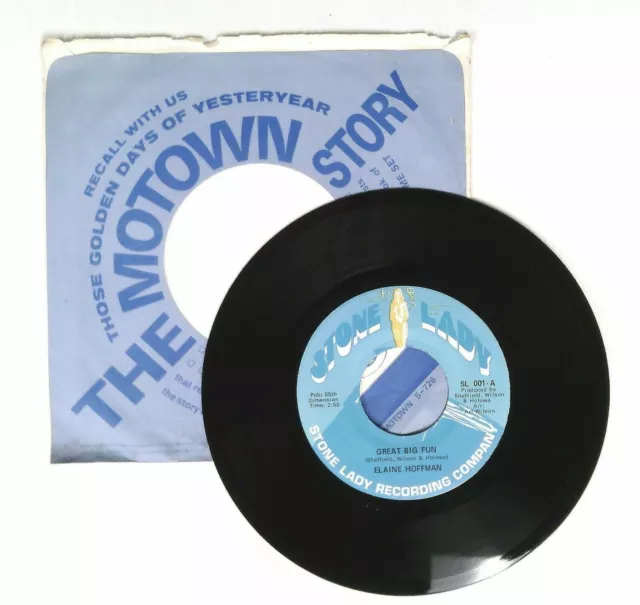 Elaine Hoffman GREAT BIG FUN / FOR ALL I KNOW Stone Lady SL-001 45rpm 7" Single