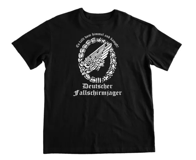 FALLSCHIRMJAGER T-SHIRT ww2 german airborne warriors paratroopers operations