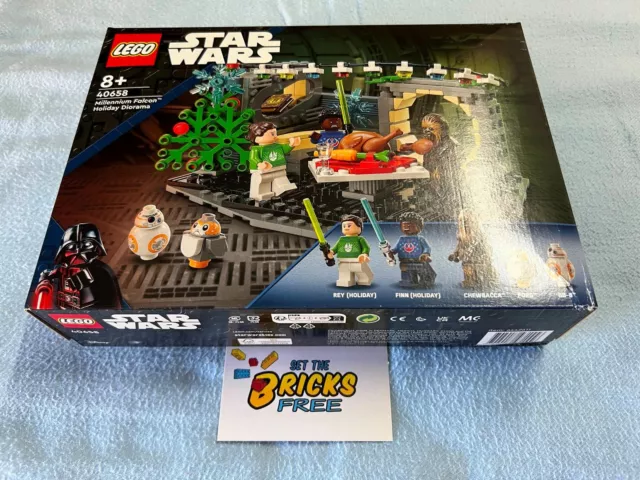 Lego Star Wars 40658 Millennium Falcon Holiday Diorama Sealed/Retired/MinorWear