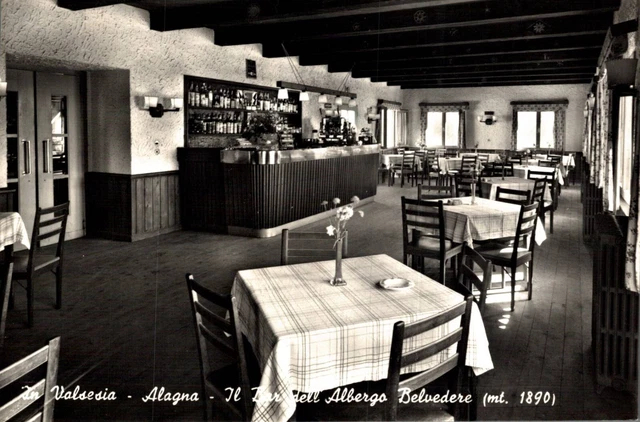 Vercelli Alagna il Bar dell'Albergo Belvedere F. Grande  spedita