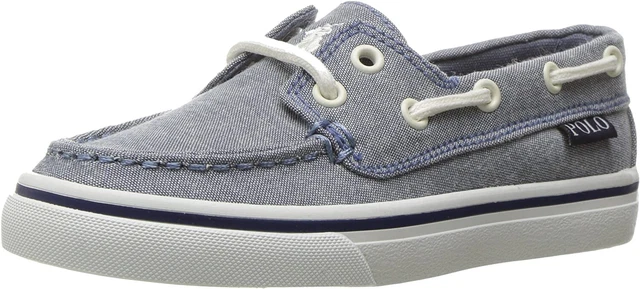 Polo Ralph Lauren Kids' Batten Boat Shoe, Blue, Size 5.5