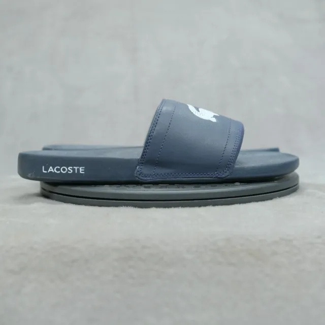 Lacoste Fraisier Slides Sandals Mens 12  Blue Water Shoe Rafting Shoes