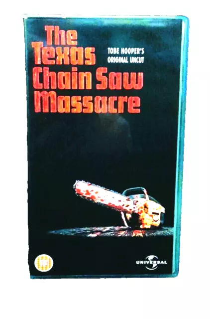 VHS  Horror Movie ( THE TEXAS CHAINSAW MASSACRE ) UNCUT Cert 18 (Pals Format)