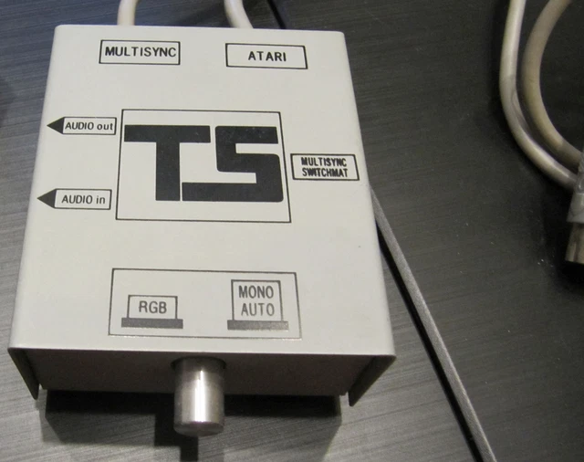Umschaltbox TS Switchmat - Anschluss Atari ST an Multisync Monitor monochrom/RGB