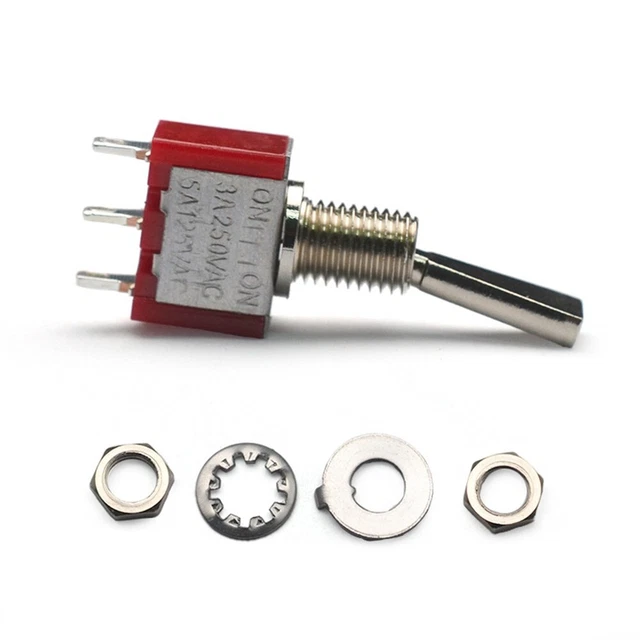 Guitare Interrupteur 2-Way 1 PC 3 Broche Basse Building Électrique Mini On-On