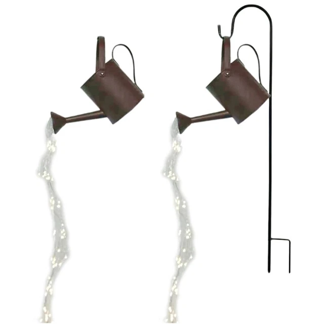 Simple Operation 1 PCS Solar Starry Copper String Lighting Watering Can