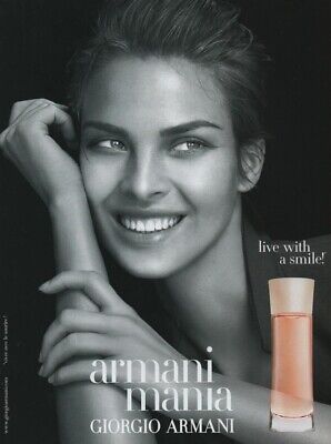 ARMANI Mania 2000 recto verso ARMANI Publicité papier Parfum Perfume ad.G 