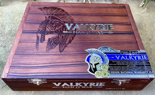 Man O' War Valkyrie Empty Cigar Box, No Cigars