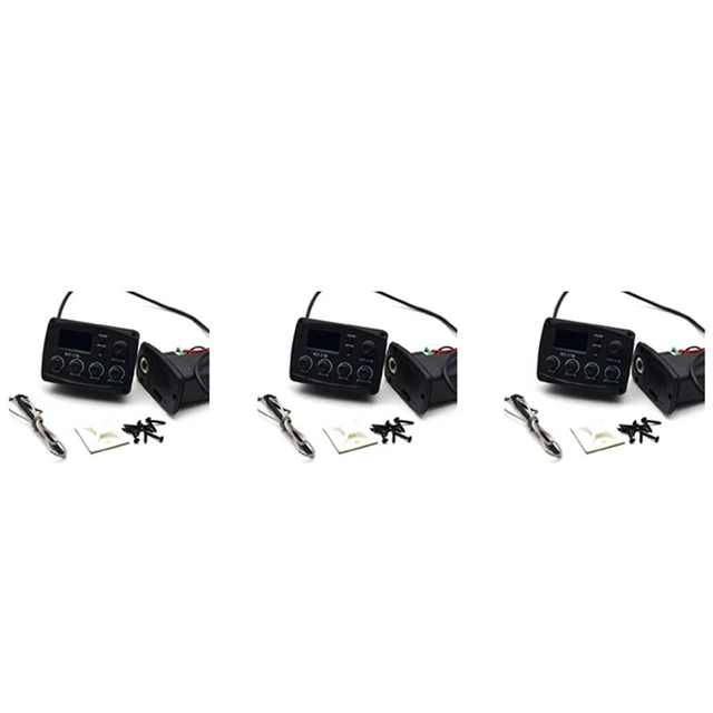 3X KLT-17B Acoustic Guitar EQ Preamp with Digital Procedding Tuner 3 Band E E4Z6