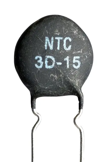 2  x NTC 3D-15 Inrush Current Limiter, Power Thermistor 3 ohm 7Amp -ref:423